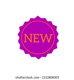 new product label icon vector with modern design