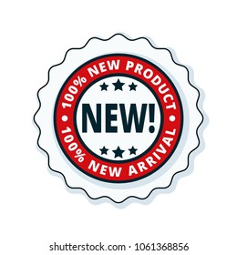 New Product  label illustration
