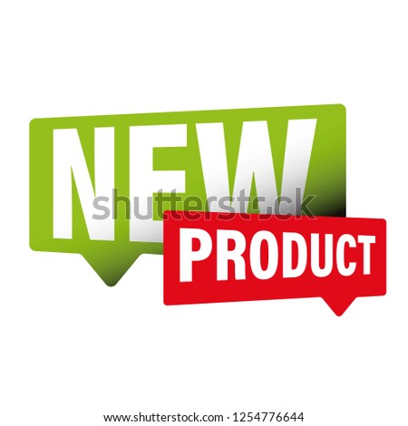 New Product label sign
