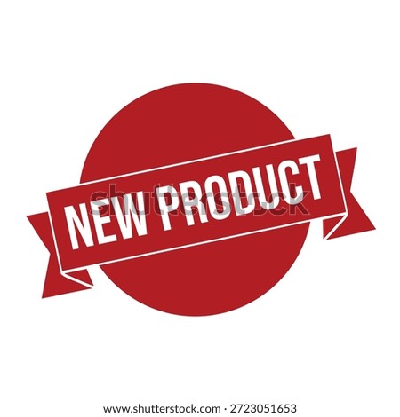 New product label stamp vector graphic