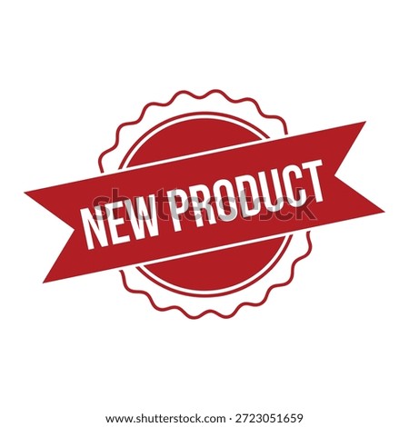 New product label stamp vector graphic