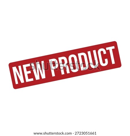 New product label stamp vector graphic