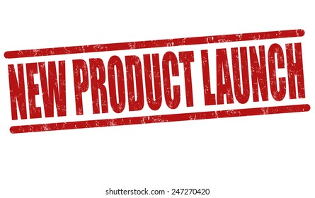 New Product Launch Grunge Rubber Stamp On White Background, Vector Illustration