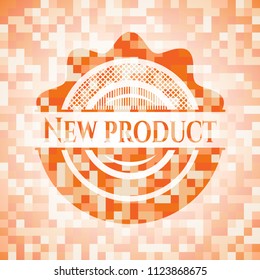 New Product orange mosaic emblem