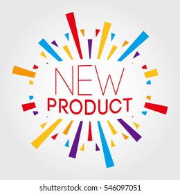 New Product. Poster, Banner, Greeting Template. Vector Illustration