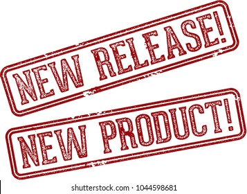 New Product Release Rubber Stamp