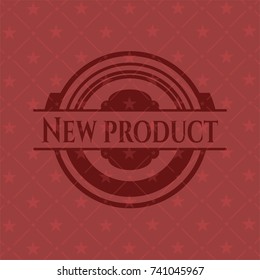 New Product retro style red emblem