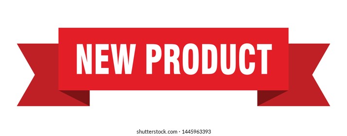 new product ribbon sticker. new product sign. new product banner