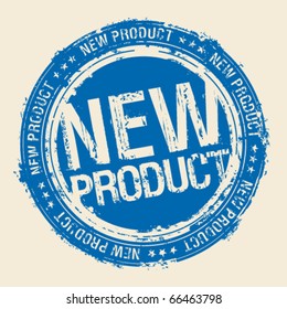 New product rubber stamp.