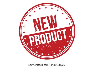 New Product Rubber Stamp. New Product Rubber Grunge Stamp Seal Vector Illustration - Vector