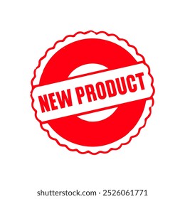 Neues Produkt Gummistempel Vektor Design. Stempelabbildung aus Gummi - Vektorgrafik