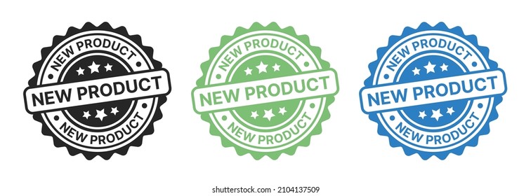 Nueva ilustración vectorial de sello de producto.