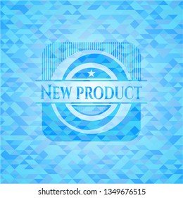 New Product sky blue mosaic emblem