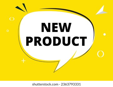 New product speech bubble text. Hi There on bright color for Sticker, Banner and Poster. vector illustration.