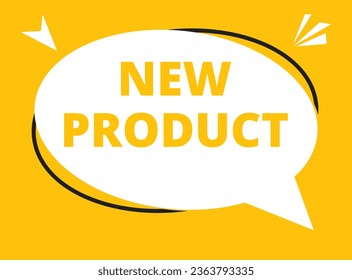 New product speech bubble text. Hi There on bright color for Sticker, Banner and Poster. vector illustration.