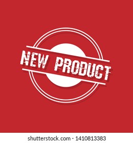 new product stamp,sticker,emblem or label. stamp with shadow. flat design