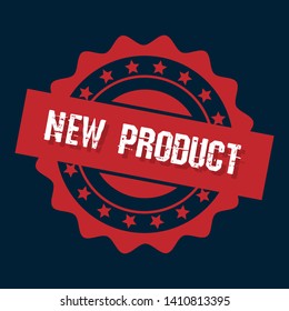 new product stamp,sticker,emblem or label. stamp with shadow. flat design