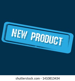 new product stamp,sticker,emblem or label. stamp with shadow. flat design