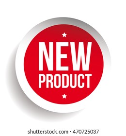 New Product sticker red