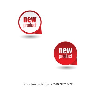 New product vector design in round circle