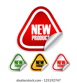 New product vector labels set