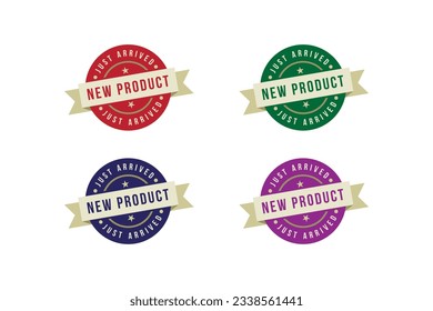 New product vector lables illustration on white background..eps