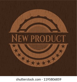 New Product wood emblem. Retro