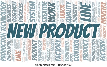 New Product word cloud create with text only.