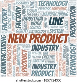Nueva nube de palabras de producto crear sólo con texto.
