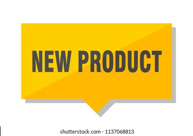 new product yellow square price tag