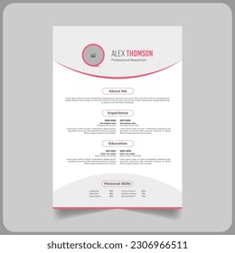 New professional beautician resume Professional Resume Template, Corporate CV Design Template, New CV Design, Trending CV Design, Modern Resume.