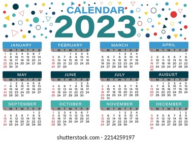 New Professional Calendar Design 2023