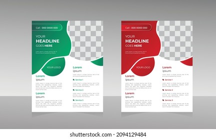 New professional flyer design template, Corporate and Modern flyers design. 
Annual report, Brochure, poster layout design.