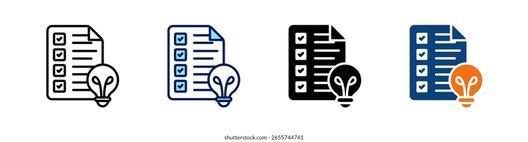 New Project All In One Icon Multi Styles Vector Set