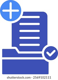 New Project Icon Mixed Vector Illustration