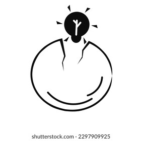 nuevo icono de proyecto sobre fondo blanco