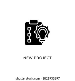 New Project icon in vector. Logotype