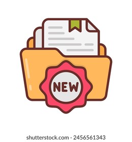 New Project icon in vector. Logotype
