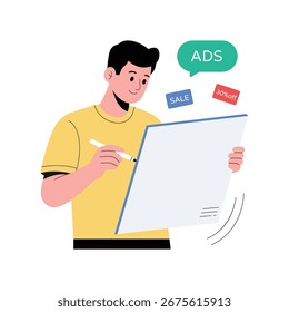 Ilustración vectorial plana de la Nueva promoción 