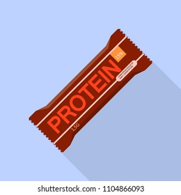 New Protein Bar Icon. Flat Illustration Of New Protein Bar Vector Icon For Web Design