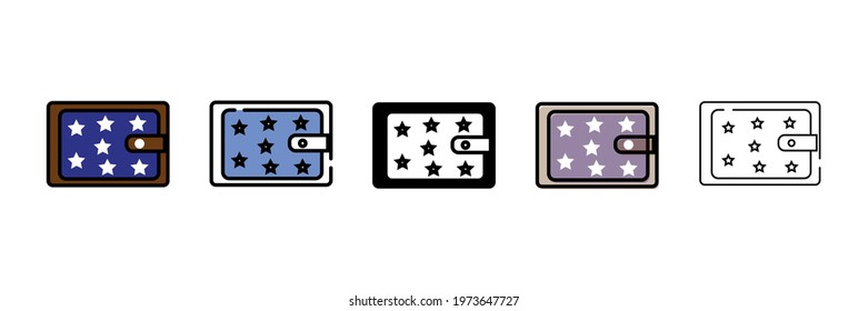 new purse vector type icon