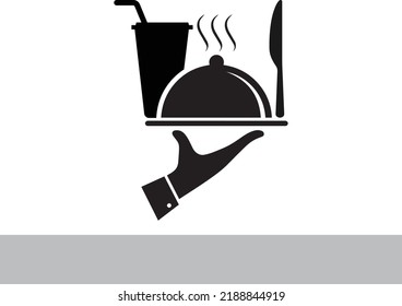 New quality , modern and minimalist Cook, chef hat, food,spoon logo or icon Illustrations, Vectors  Clipart. labels for the menu of restaurant . vector symbol isolated on white background.