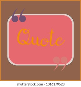 New quote rectangle form for blog or forum.
