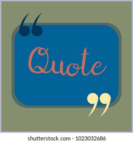 New quote rectangle form for blog or forum.