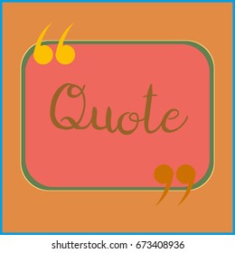 New quote rectangle form for blog or forum.