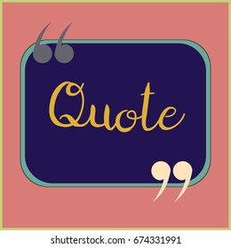 New quote rectangle form for blog or forum.