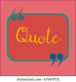 New quote rectangle form for blog or forum.
