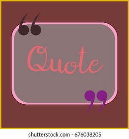 New quote rectangle form for blog or forum.