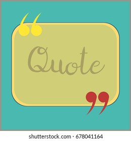 New quote rectangle form for blog or forum.