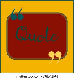 New quote rectangle form for blog or forum.